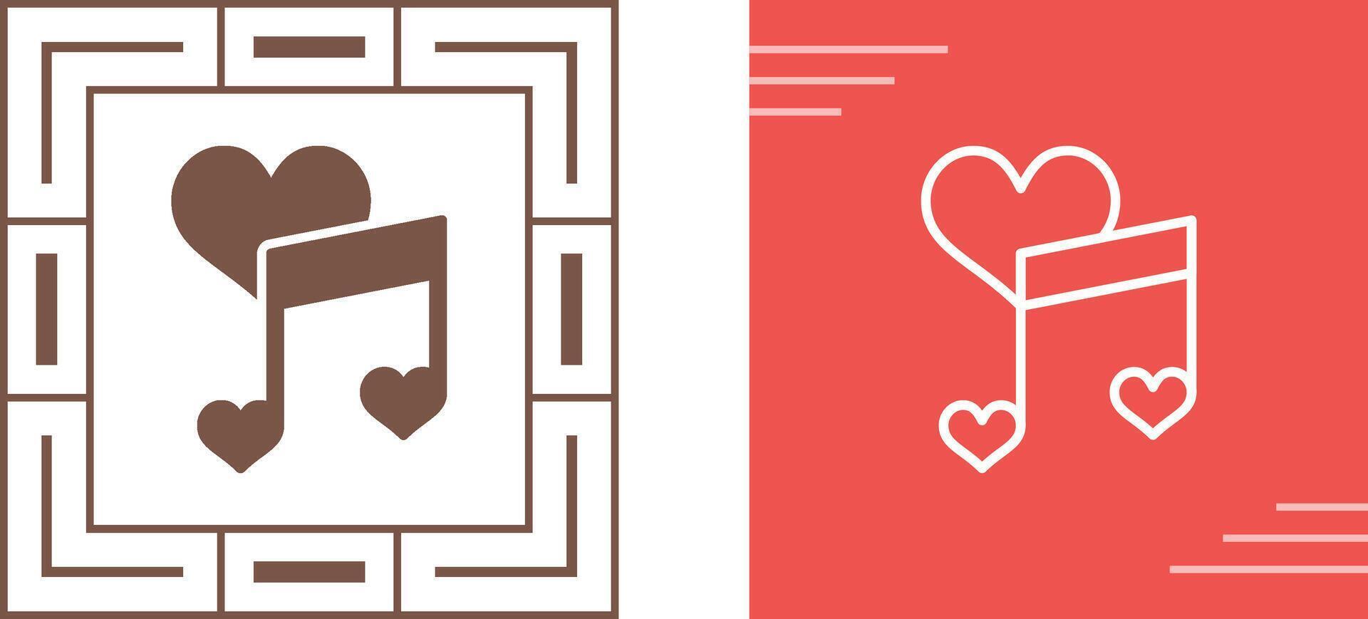 Love songs Vector Icon