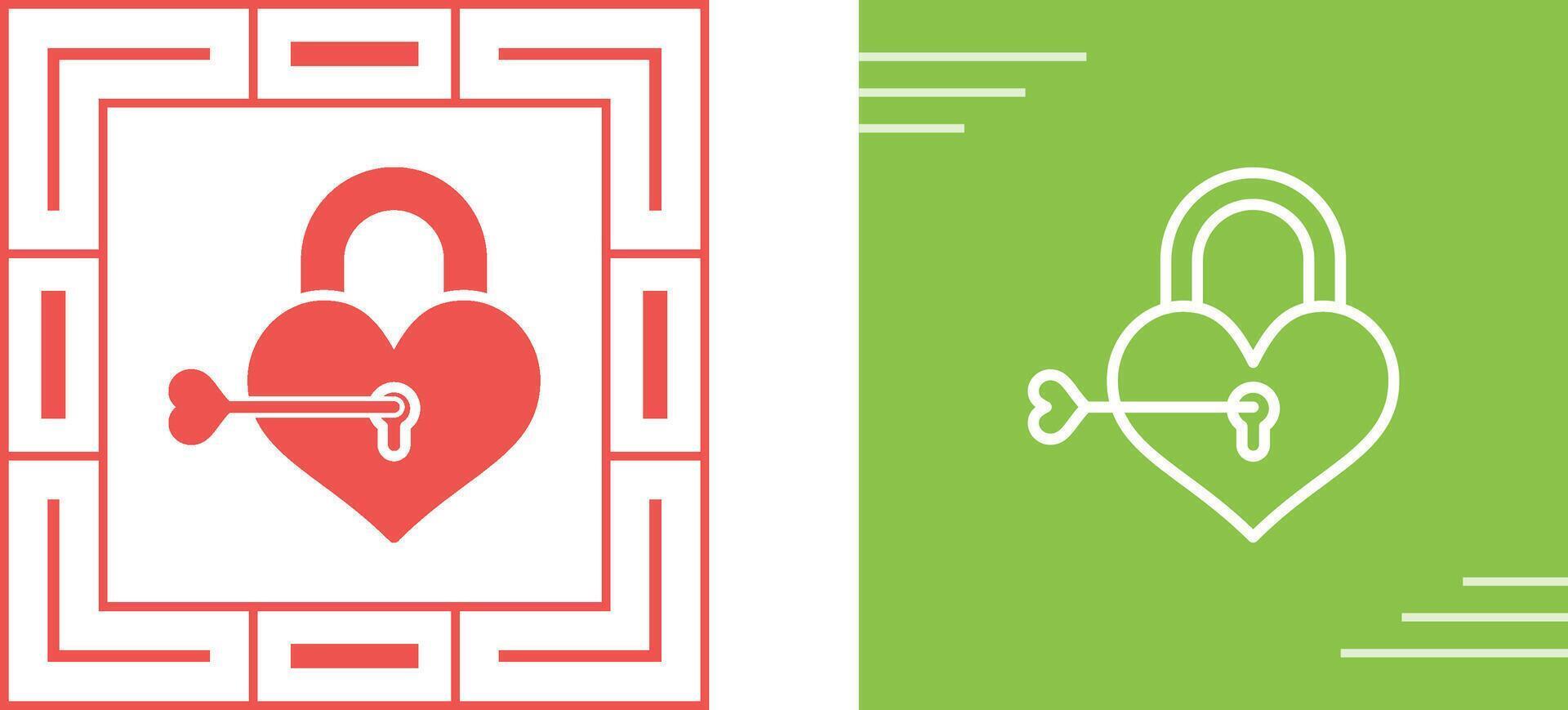 Love lock Vector Icon
