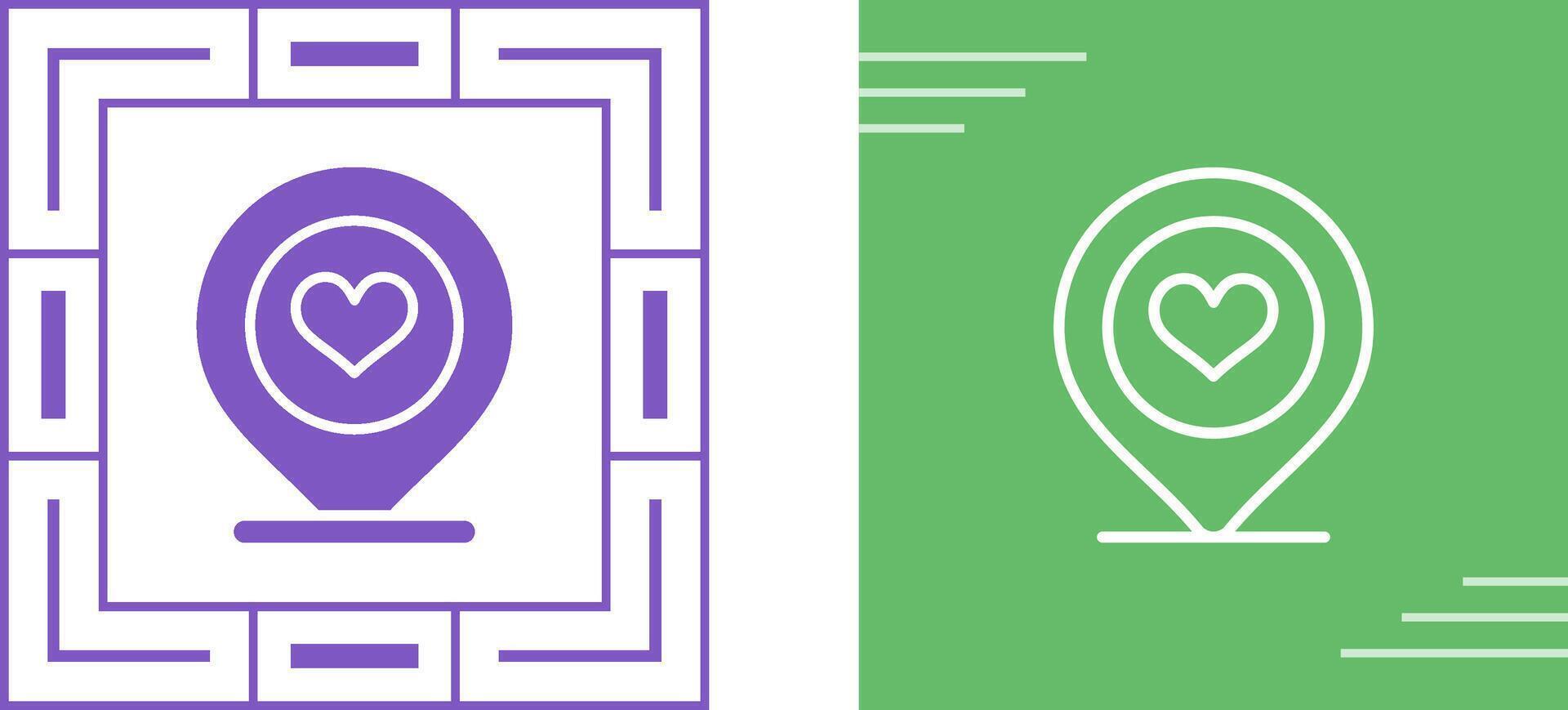 Love pin Vector Icon