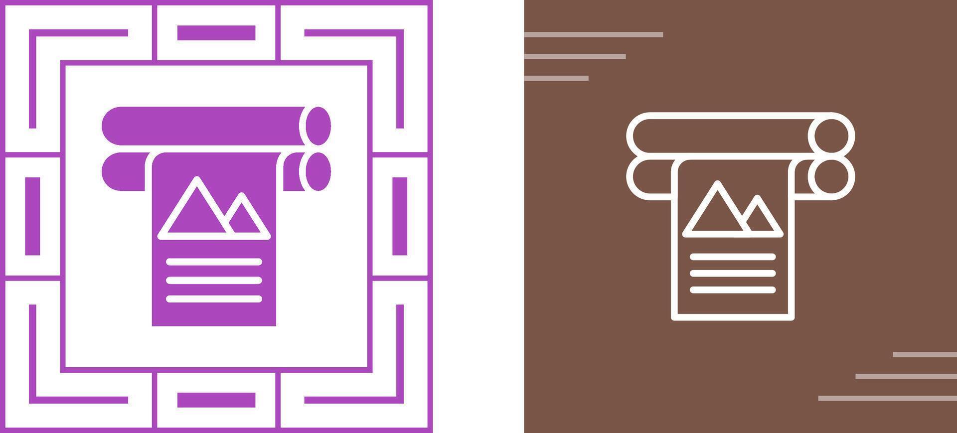 Large Format Printer Vector Icon