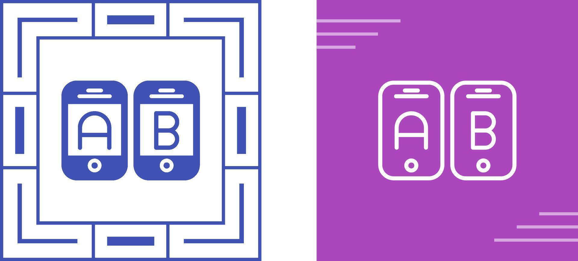 A B Testing Vector Icon