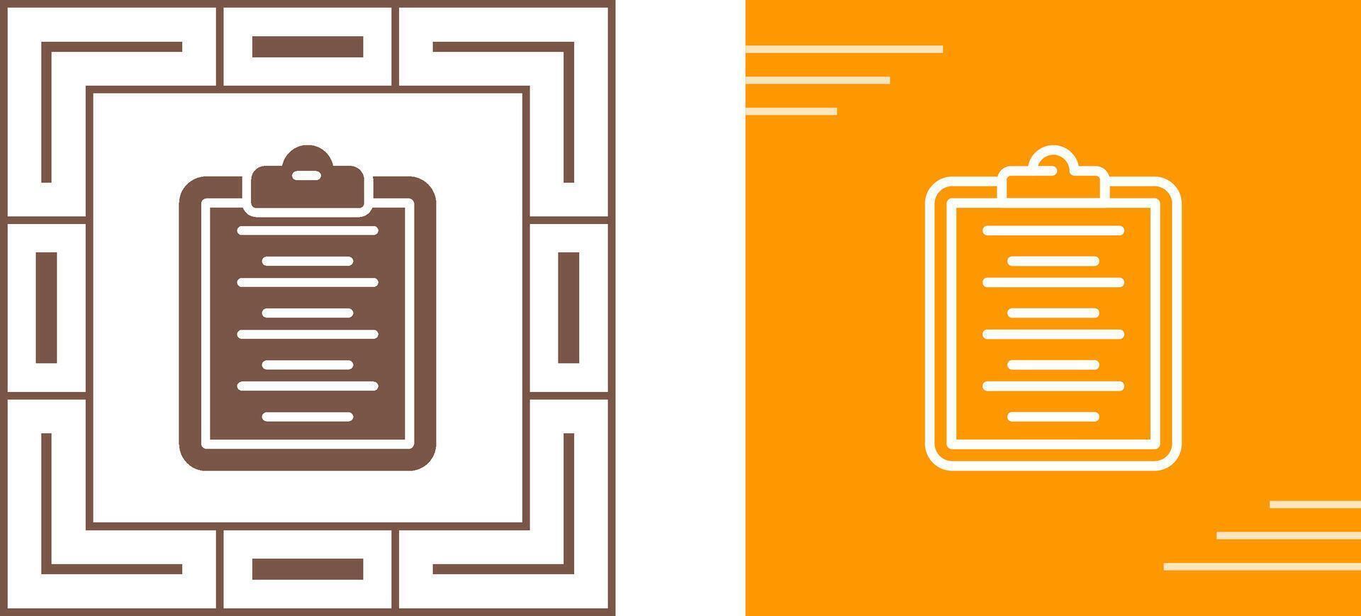 Writing Pad Vector Icon