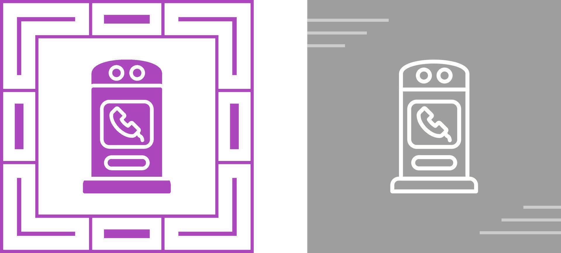 Phone Booth Vector Icon