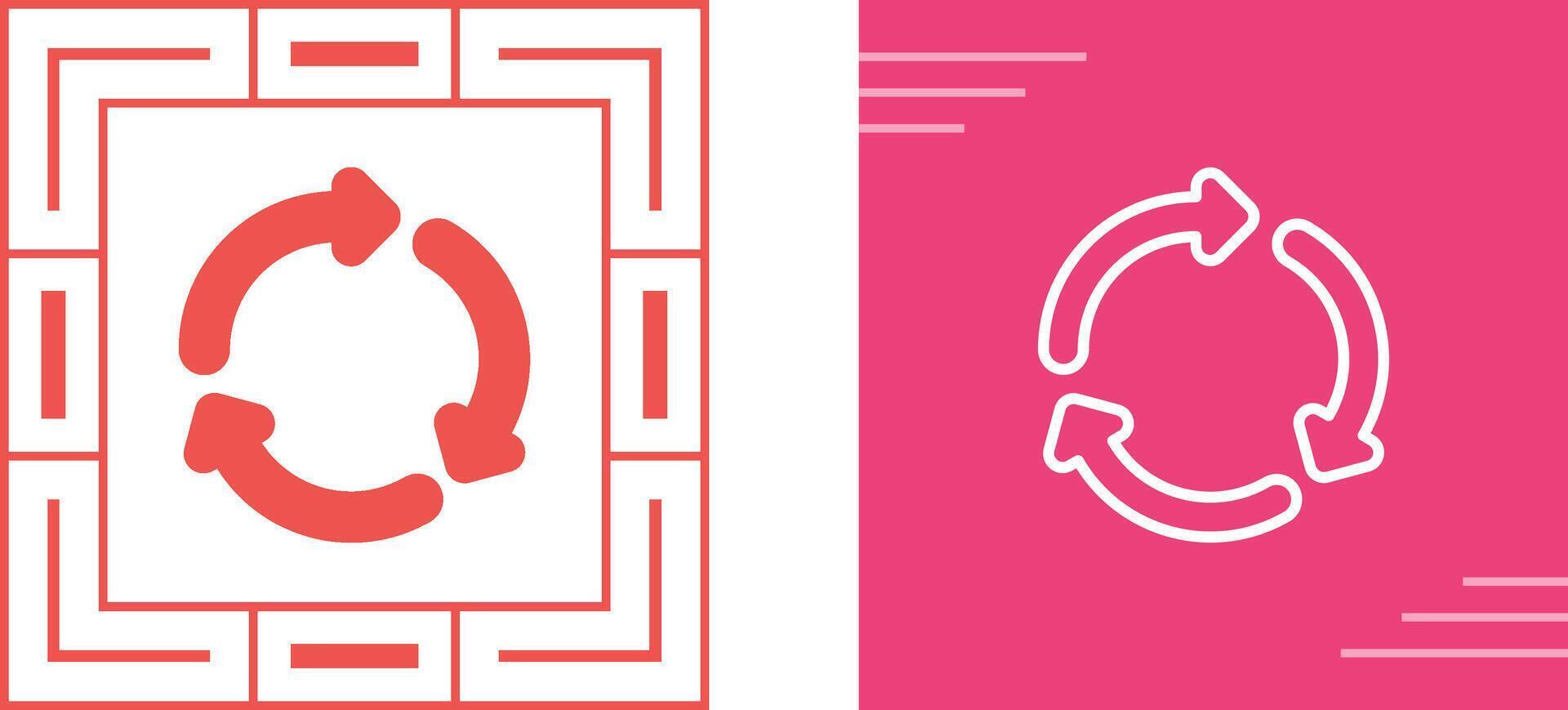 Recycling symbol Vector Icon