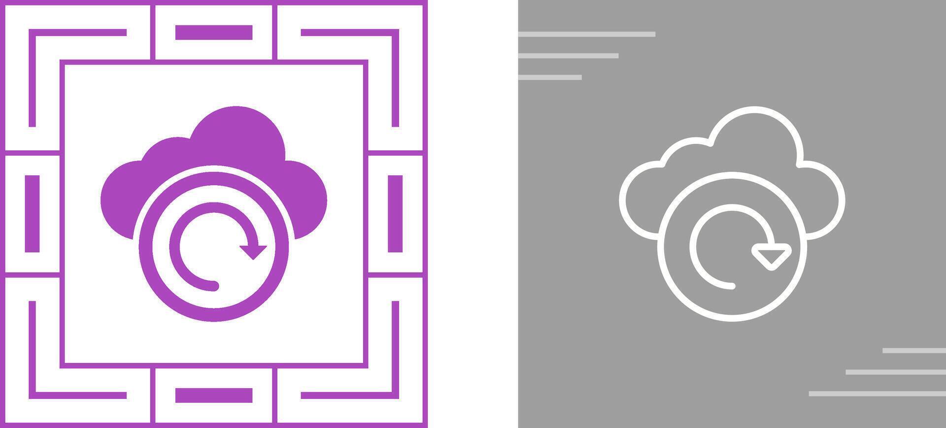 Cloud Backup Vector Icon