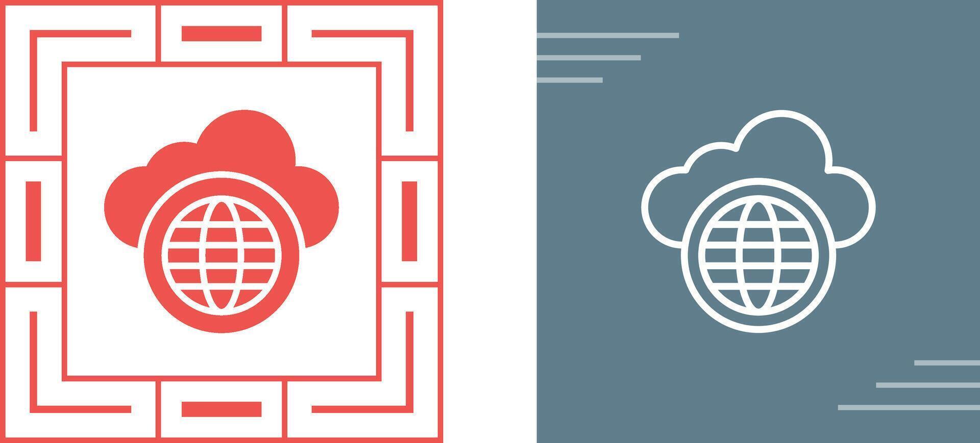 Cloud Network Vector Icon
