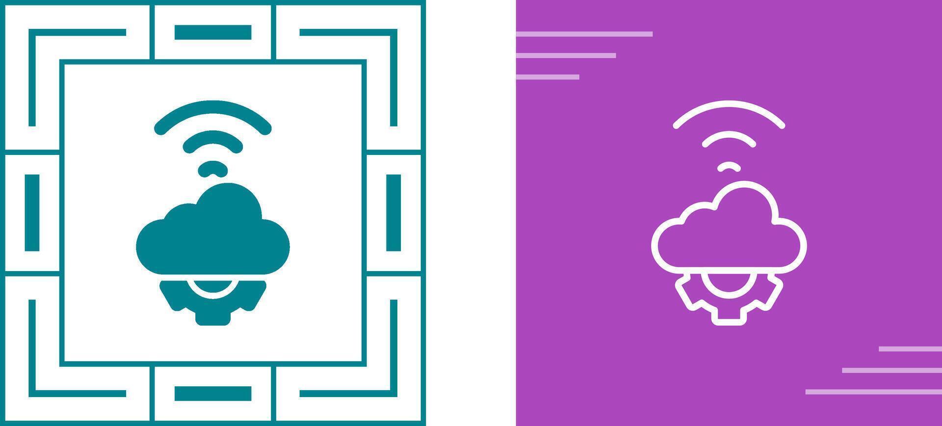 Cloud Automation Vector Icon