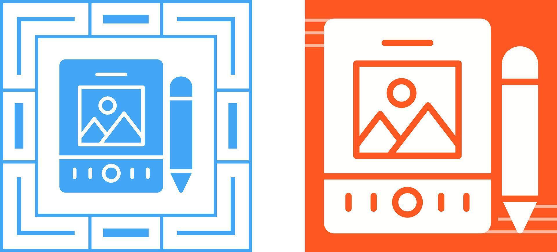 Pen Tablet Vector Icon