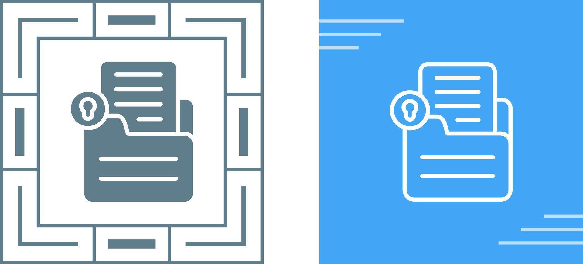 Document Lock Vector Icon
