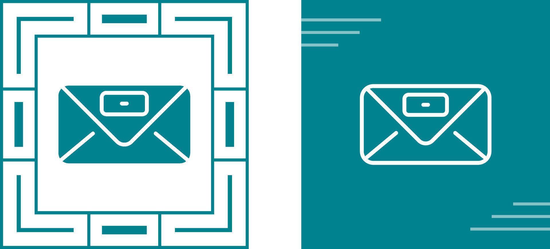 Envelope with stamp Vector Icon