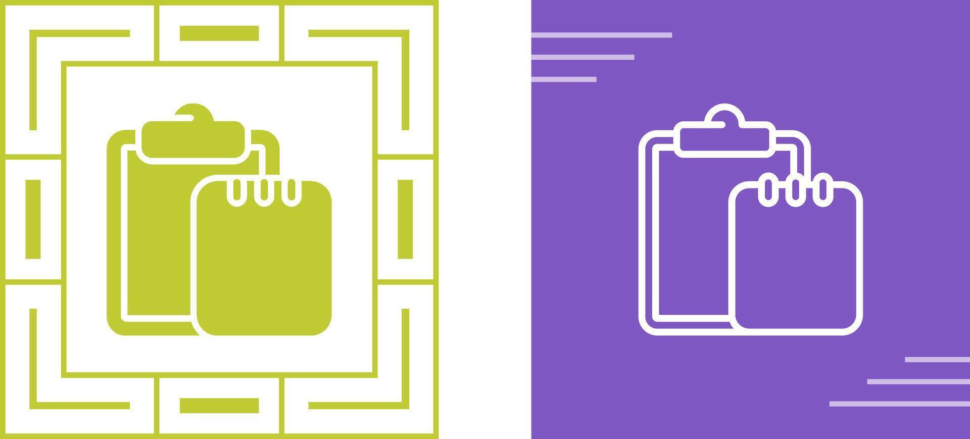 Task list with writing pad Vector Icon
