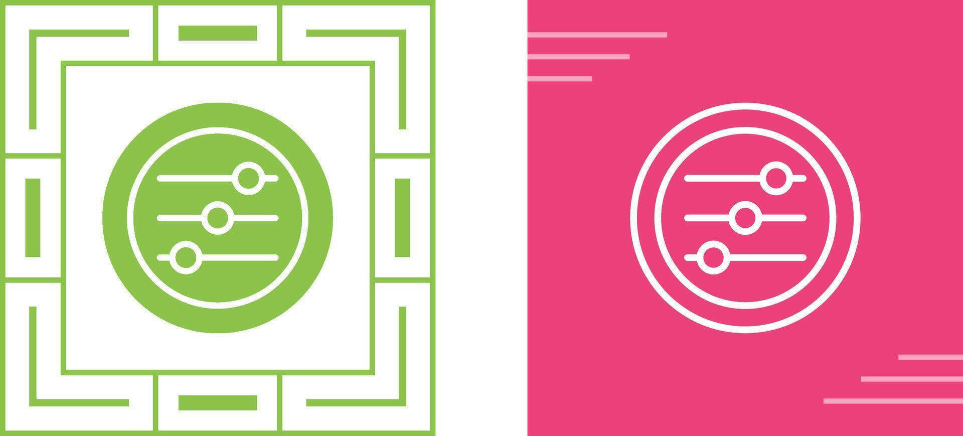 Settings Sliders Vector Icon