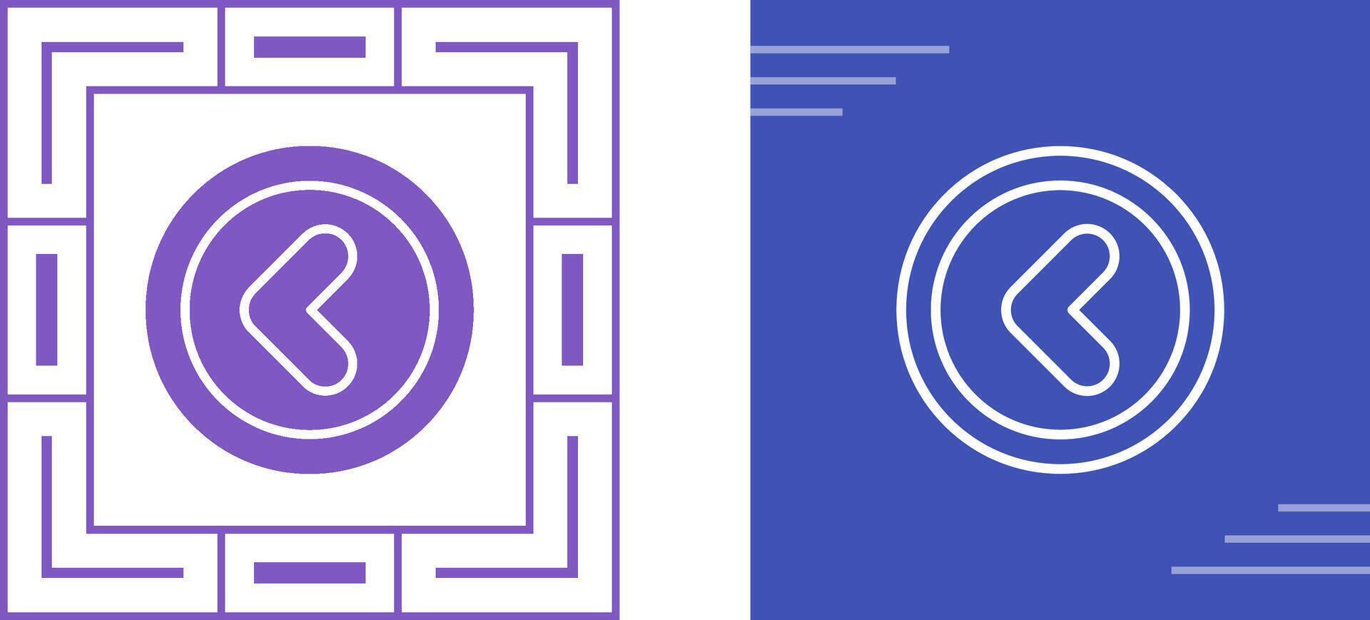 Angle Left Vector Icon