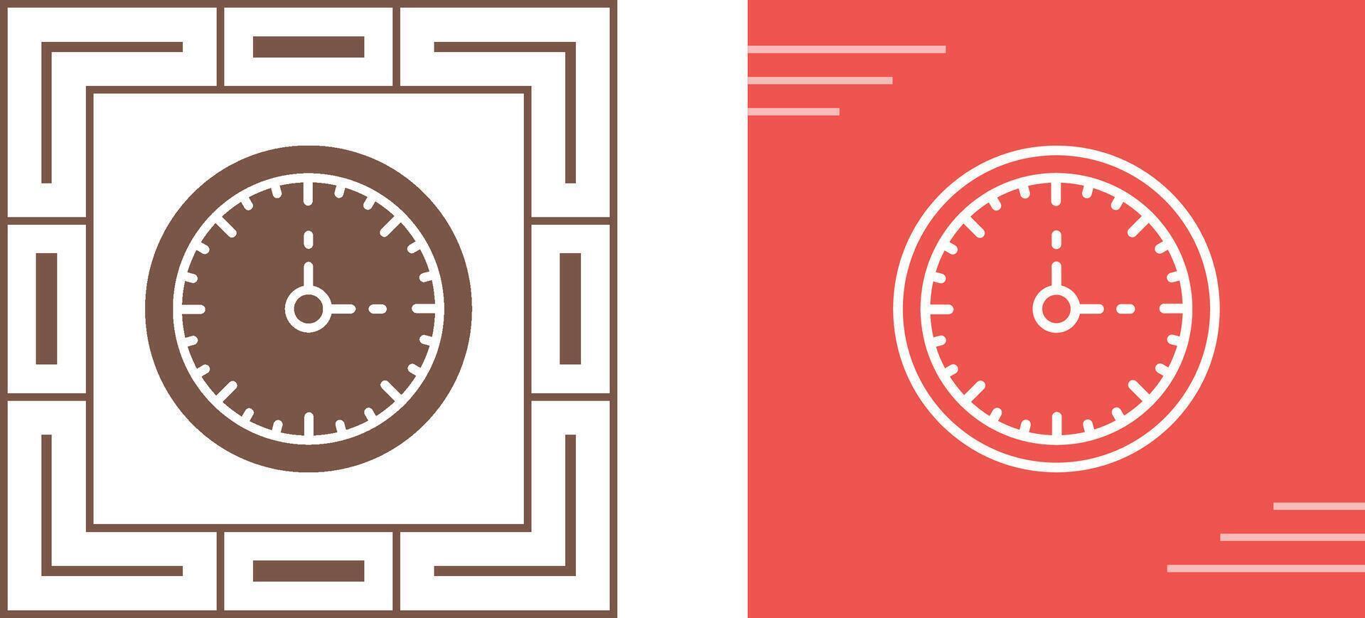 Clock Three Vector Icon