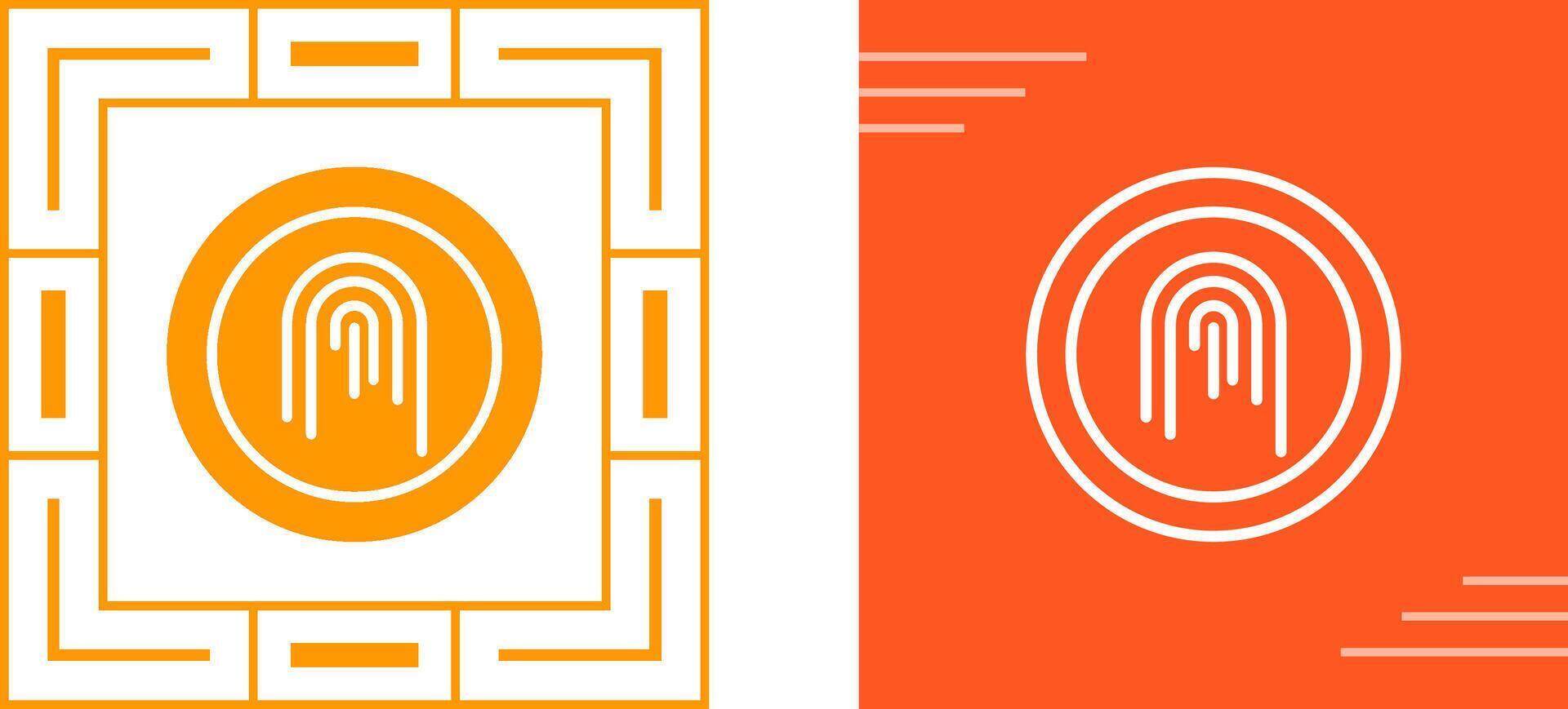 Fingerprint Vector Icon