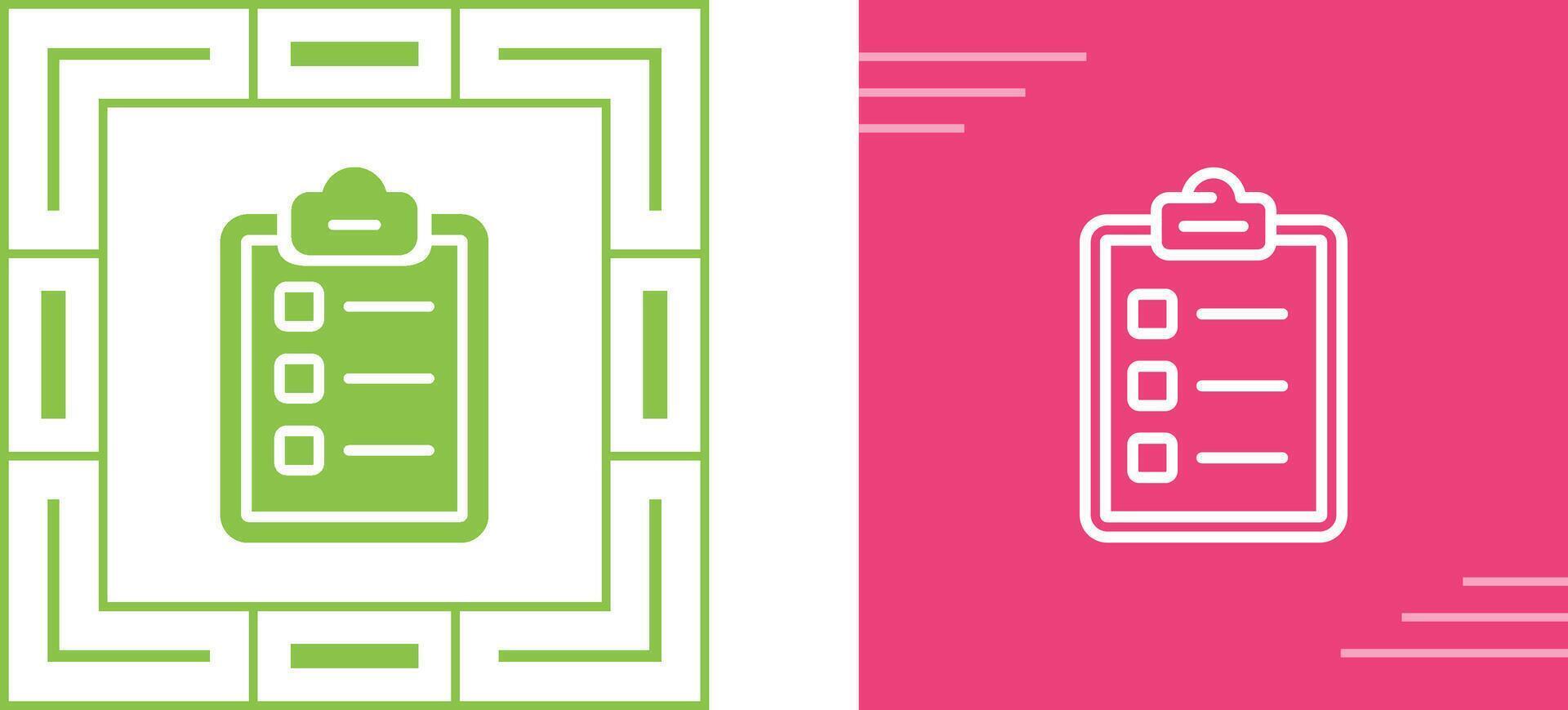 Checklist Vector Icon