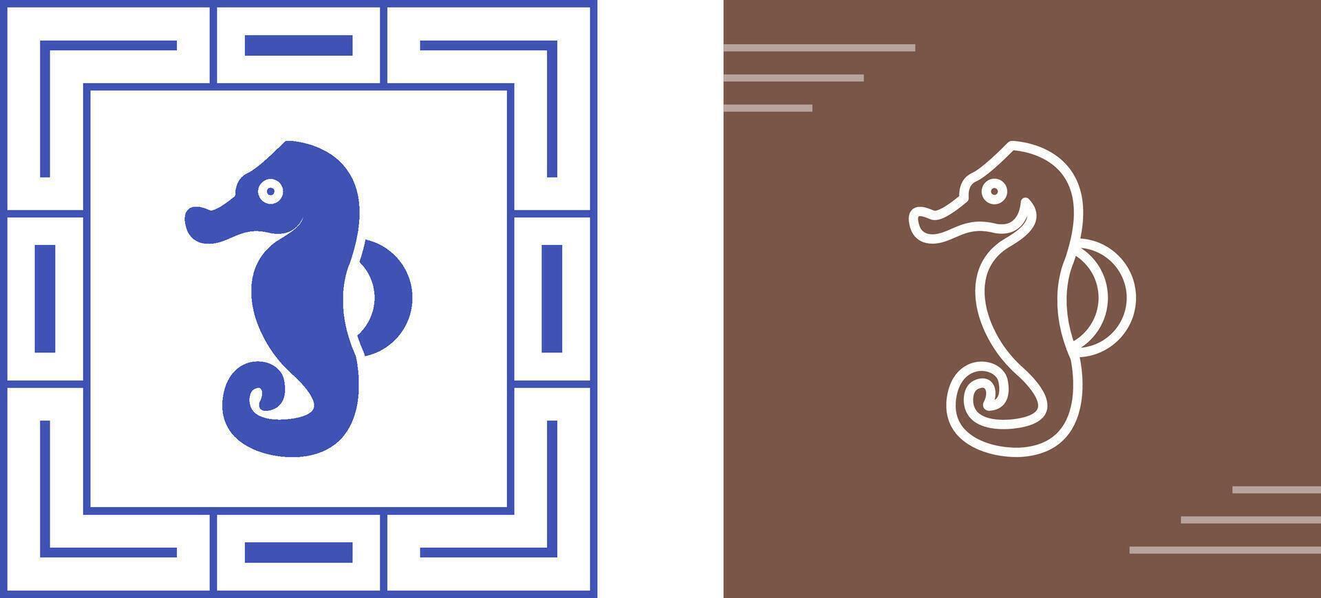 Seahorse Vector Icon