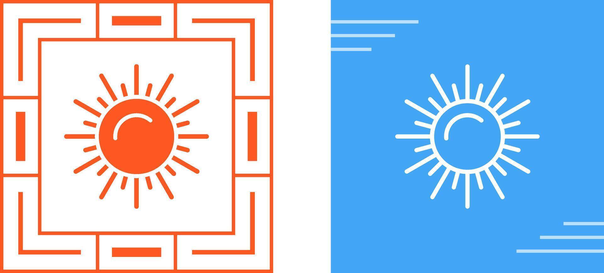 icono de vector de sol