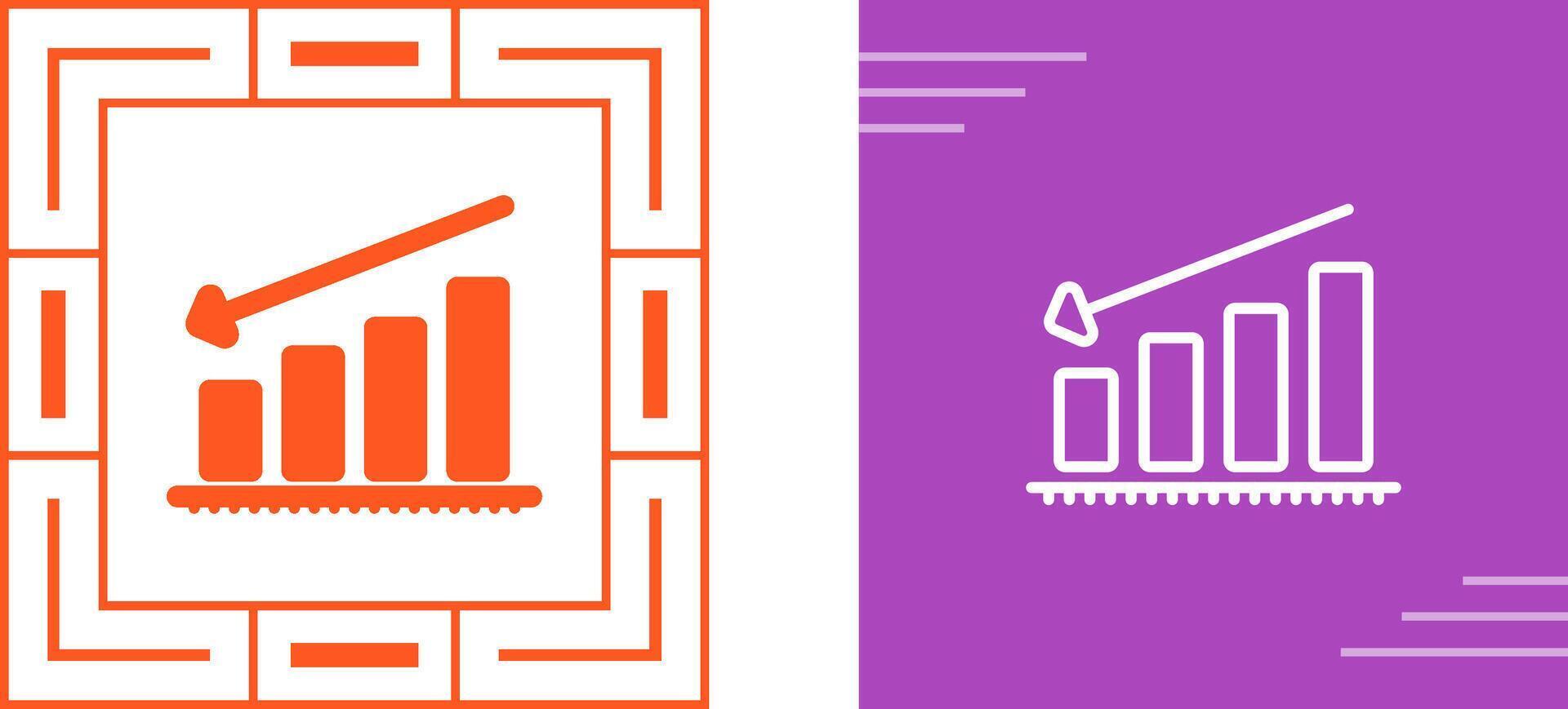 Chart Decreasing Vector Icon