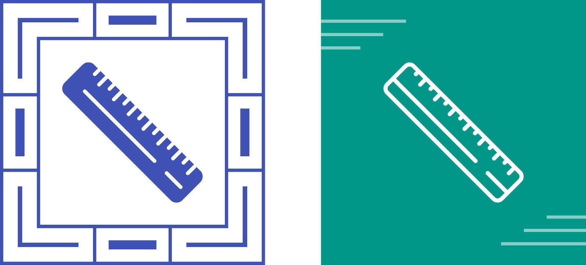 Straight Ruler Vector Icon