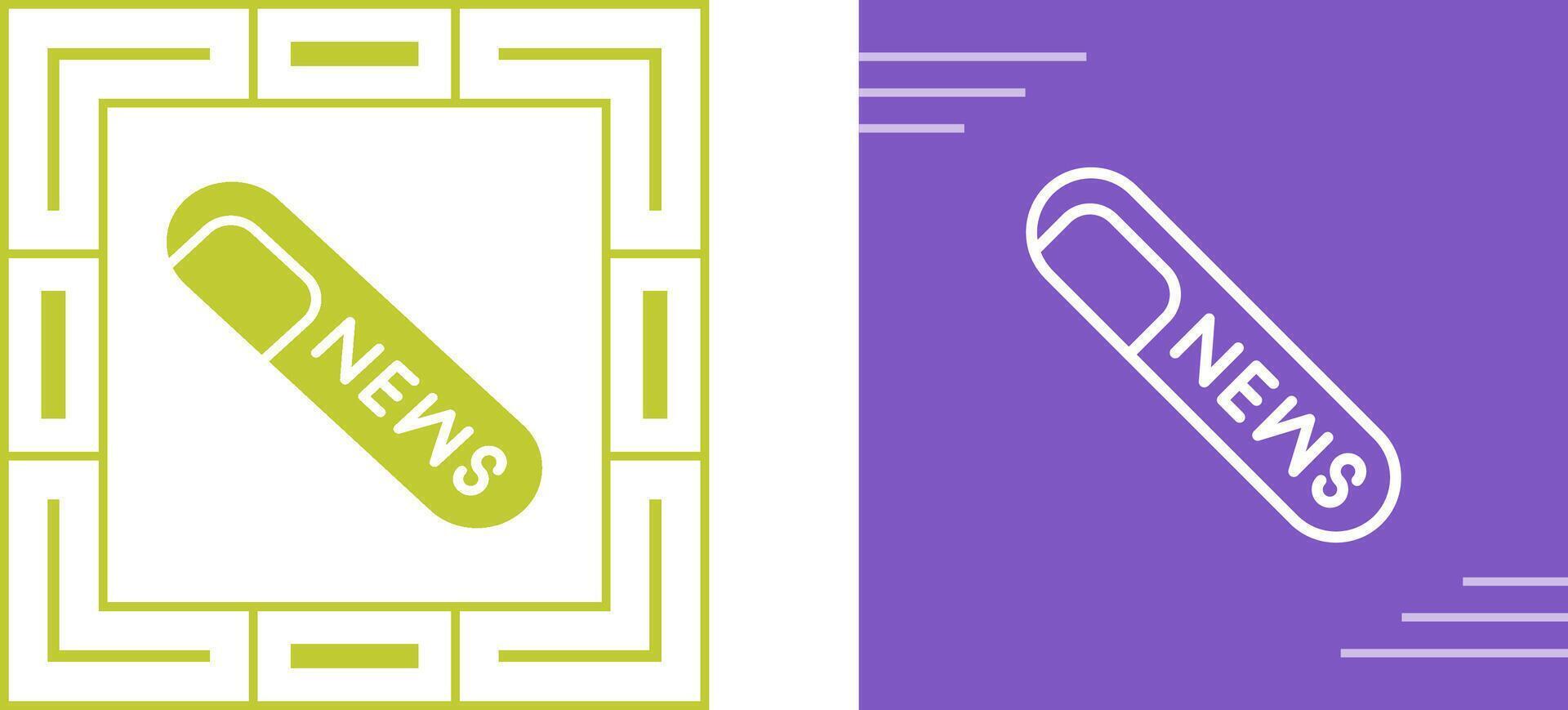 Rolled Up Newspaper Vector Icon