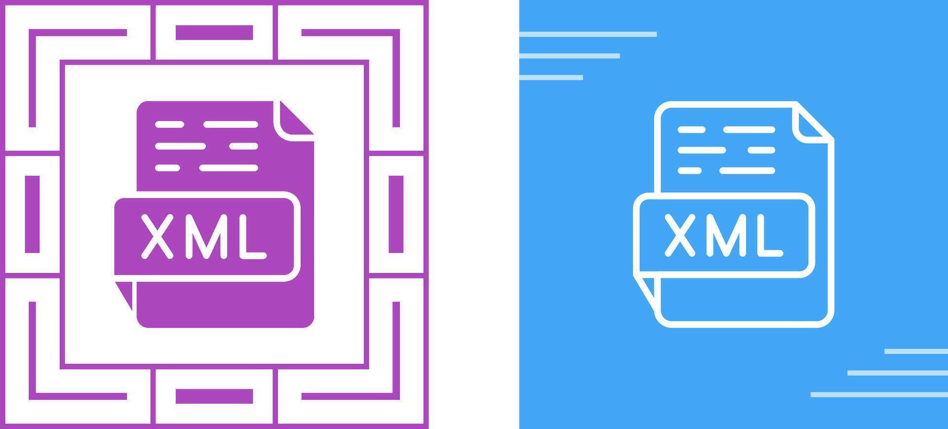 XML Vector Icon
