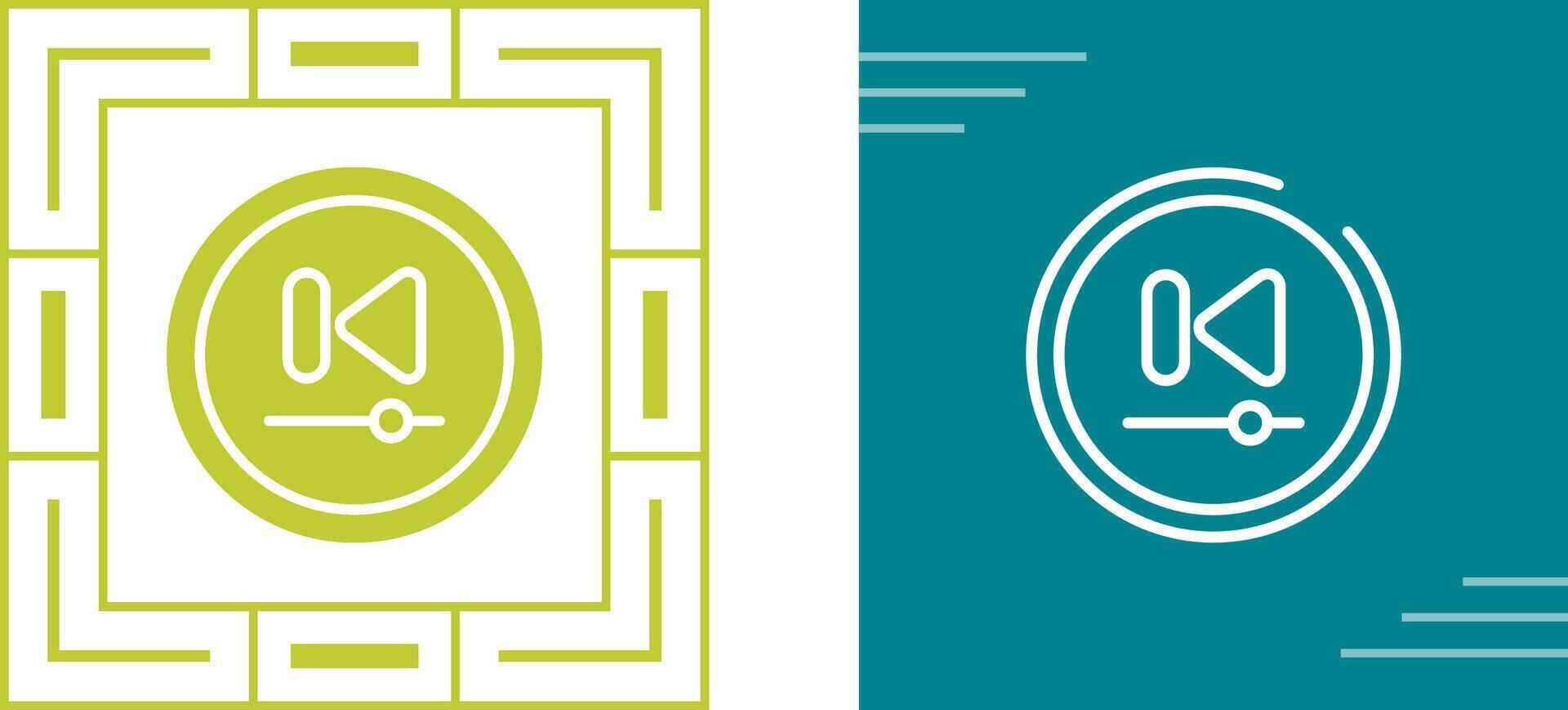 Video Previous Track Butto Vector Icon