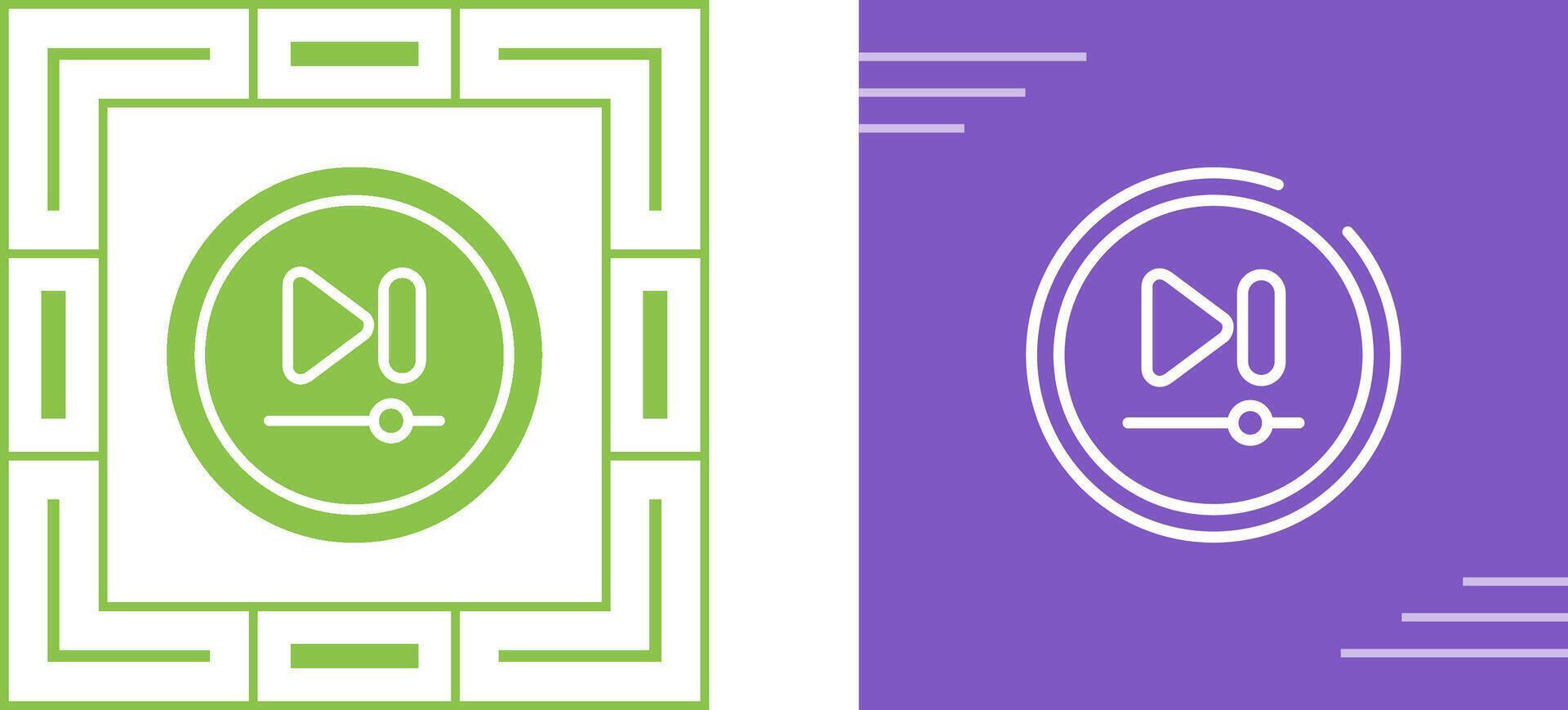 Video Next Track Button Vector Icon