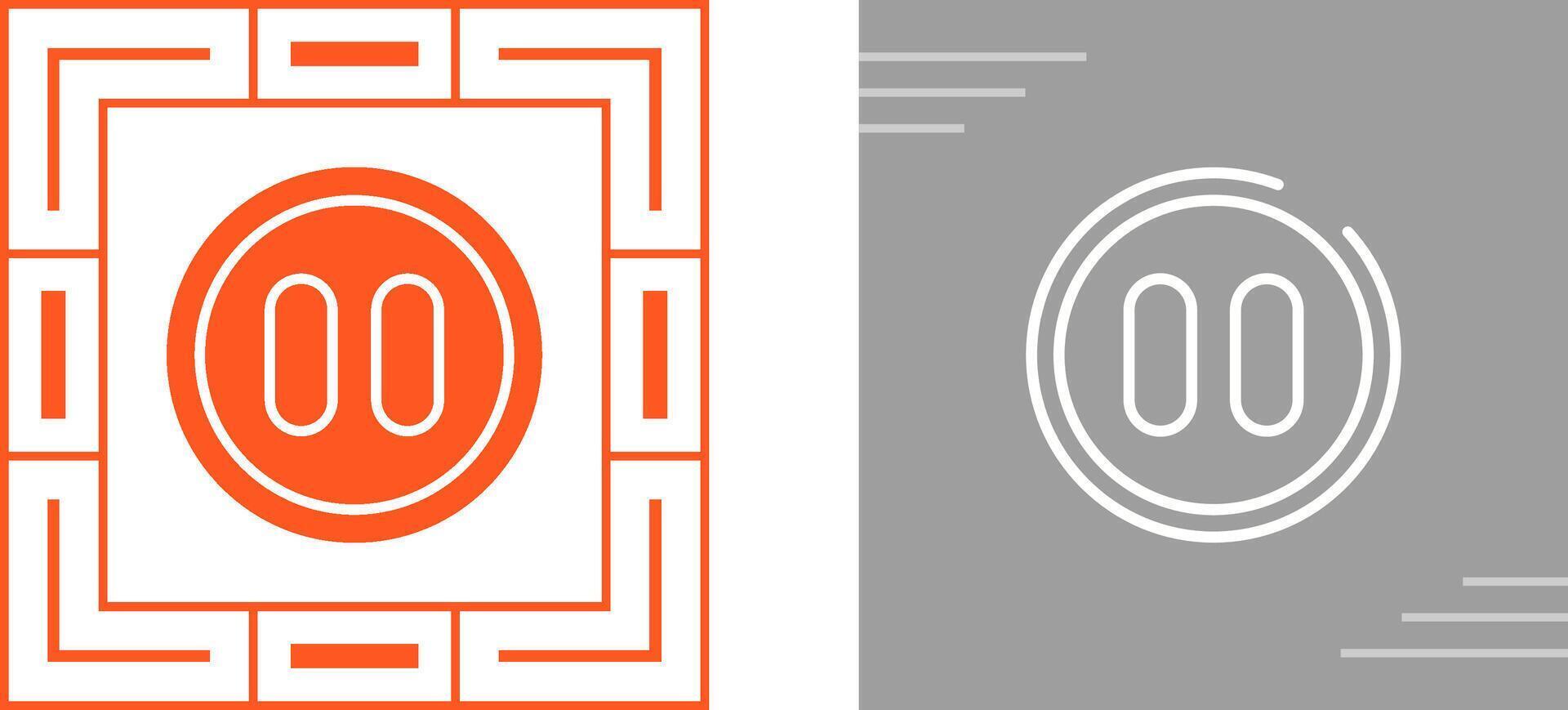 Pause Button Vector Icon