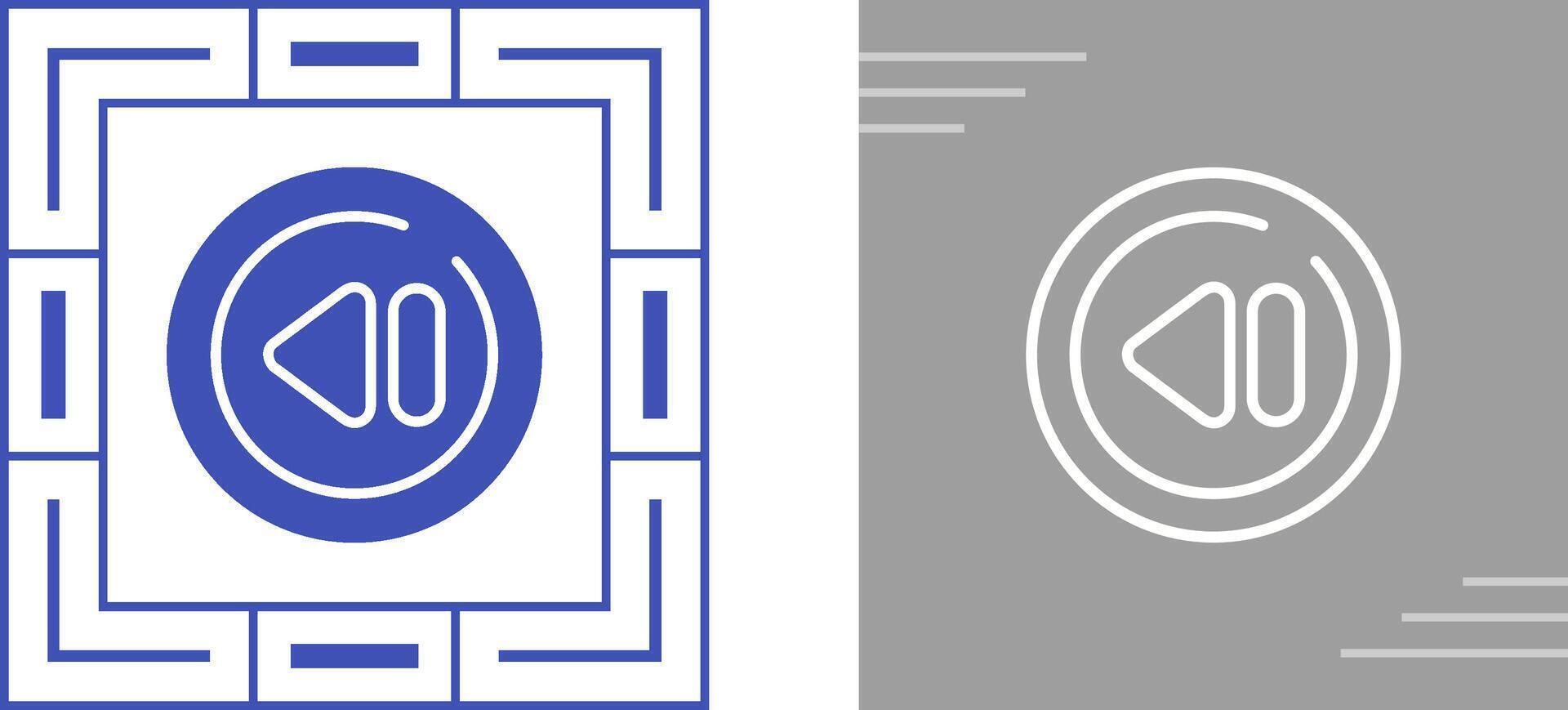 Previous Track Circle Vector Icon