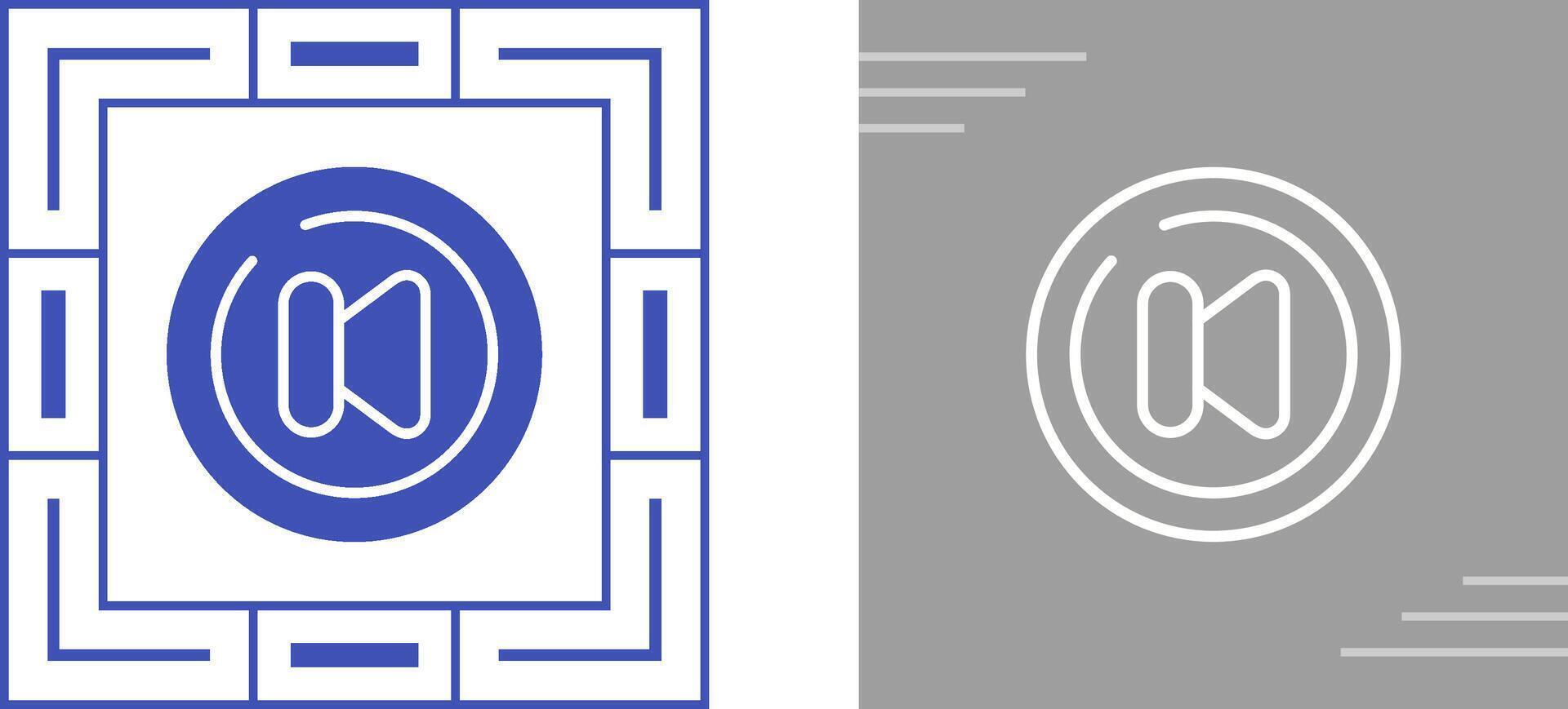 Video Previous Track Circl Vector Icon