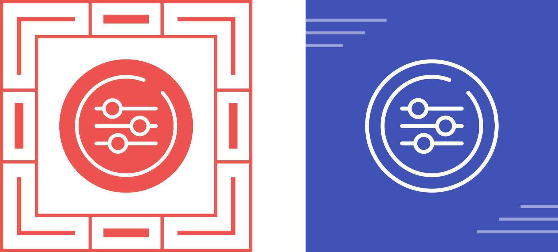 Equalizer Circle Vector Icon