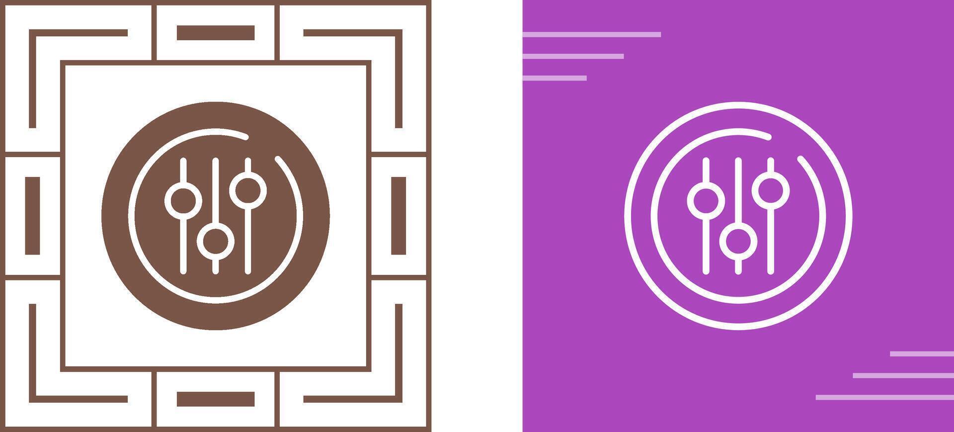 Audio Equalizer Circle Vector Icon