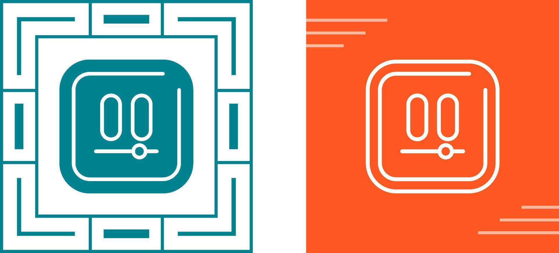 Video Pause Square Vector Icon