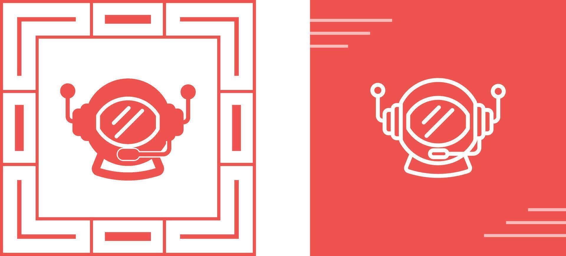 Astronaut Helmet Vector Icon