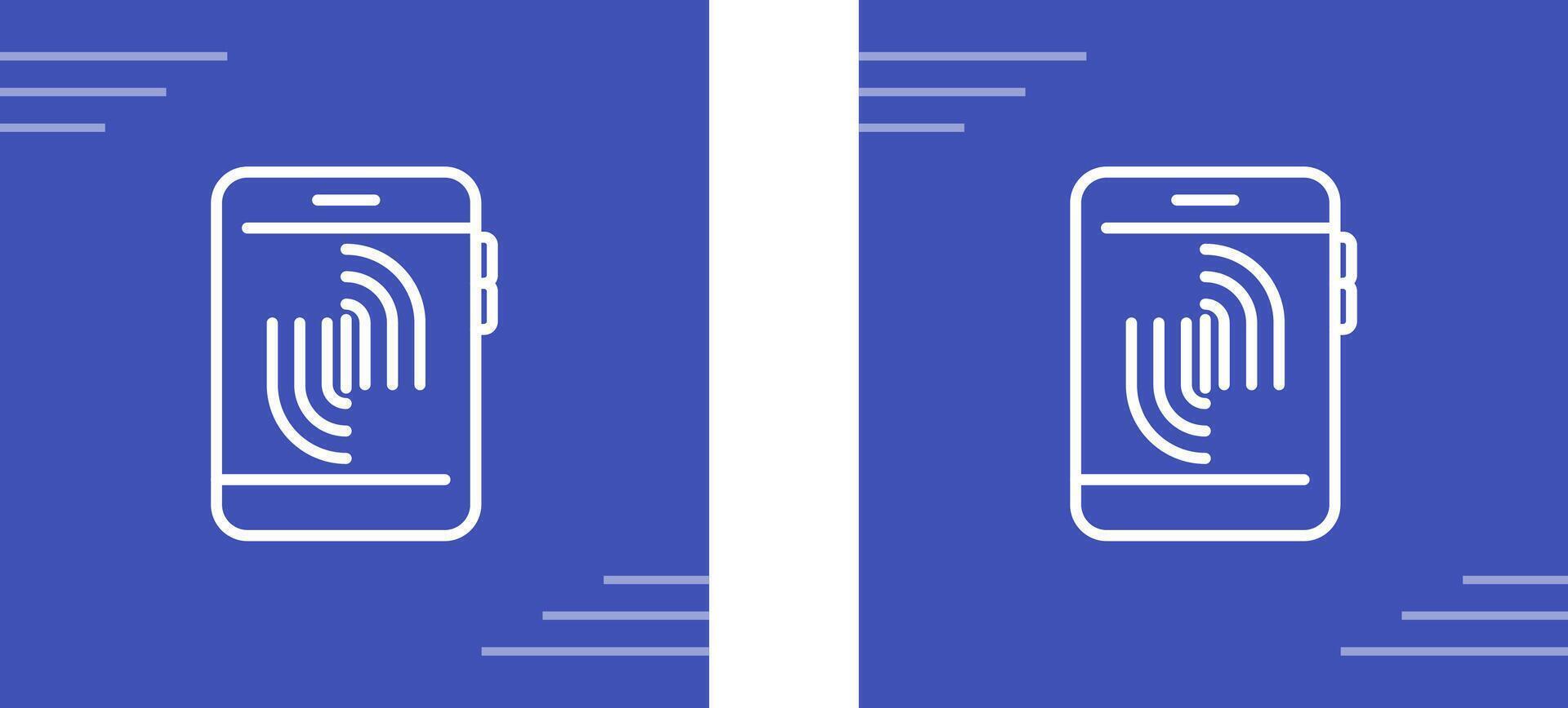 Fingerprint Scanning Vector Icon