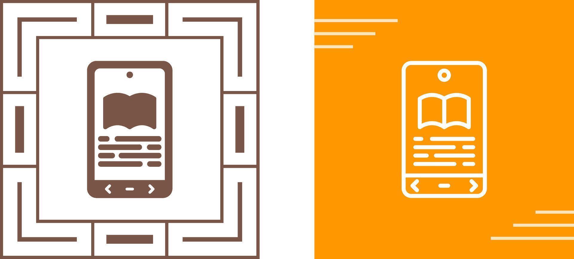 E book Reader Vector Icon