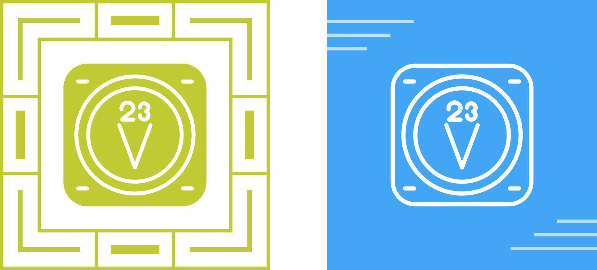 Unique Two Icons Set vector