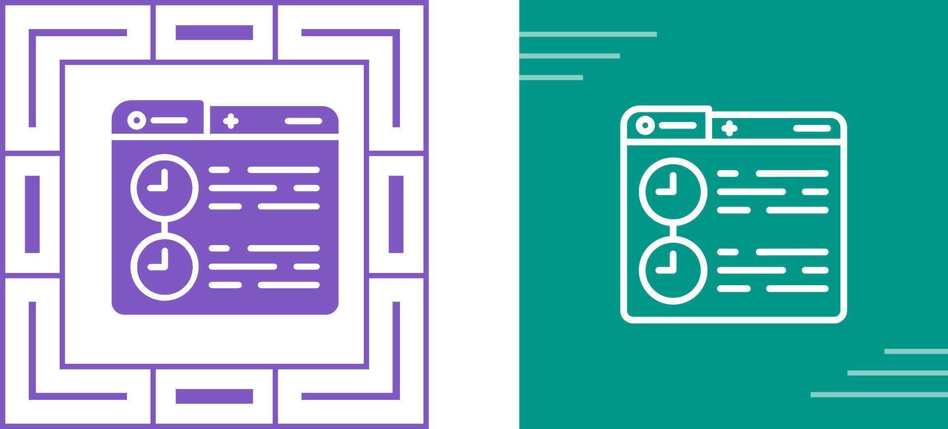 Timeline Vector Icon
