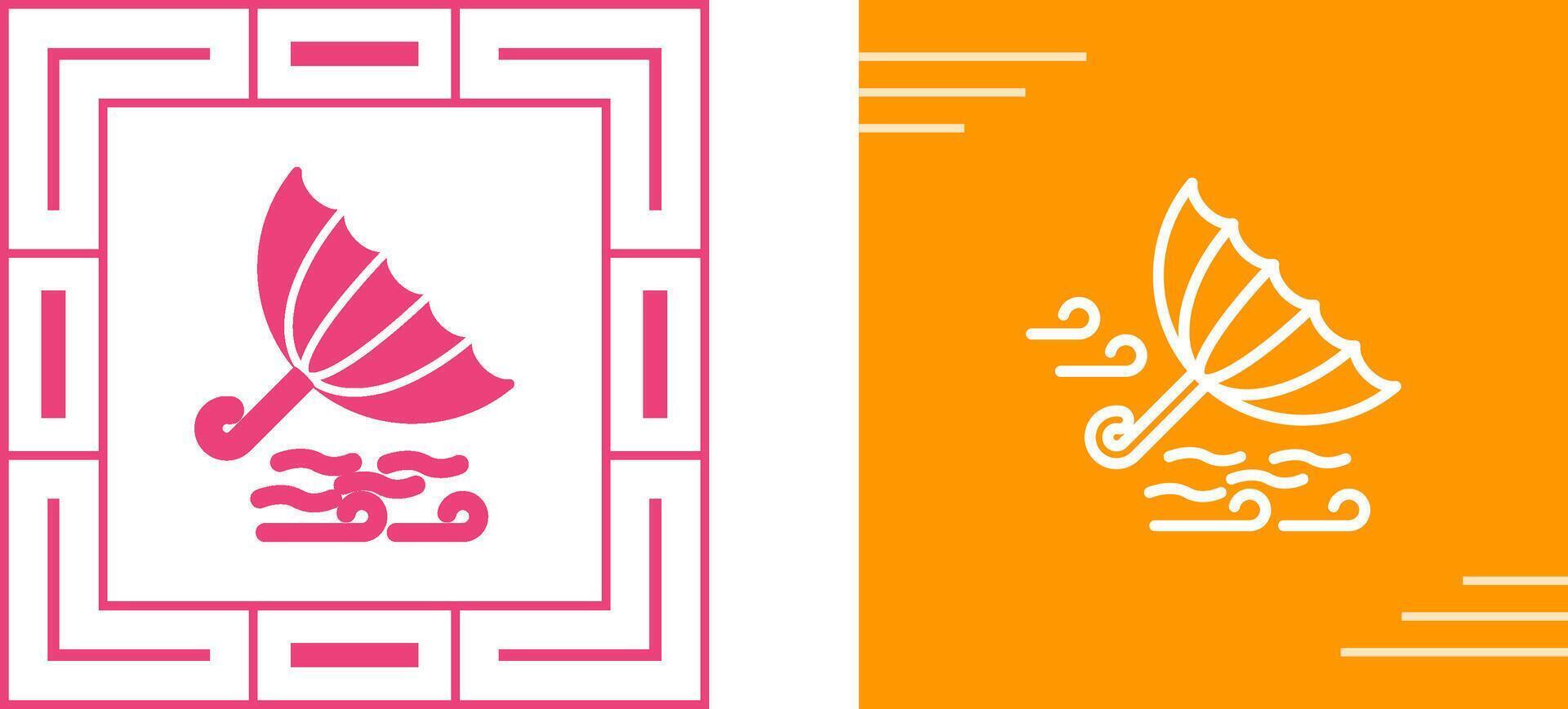 Windy Weather Vector Icon