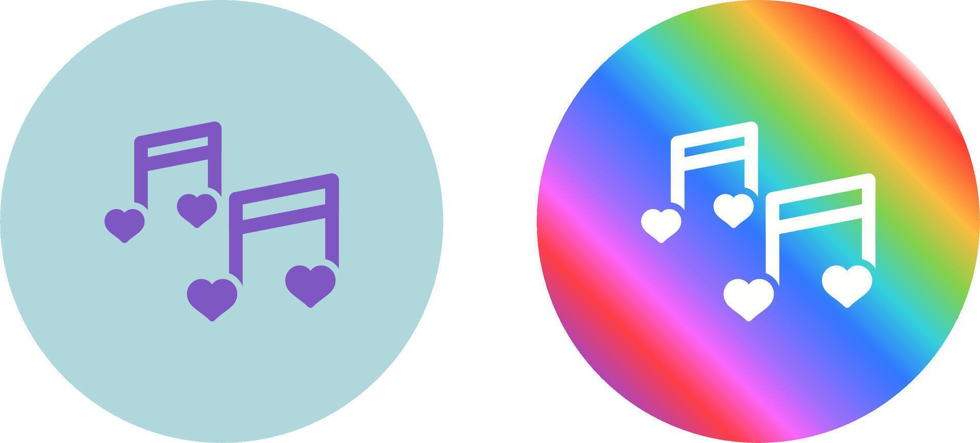 Romantic music Vector Icon