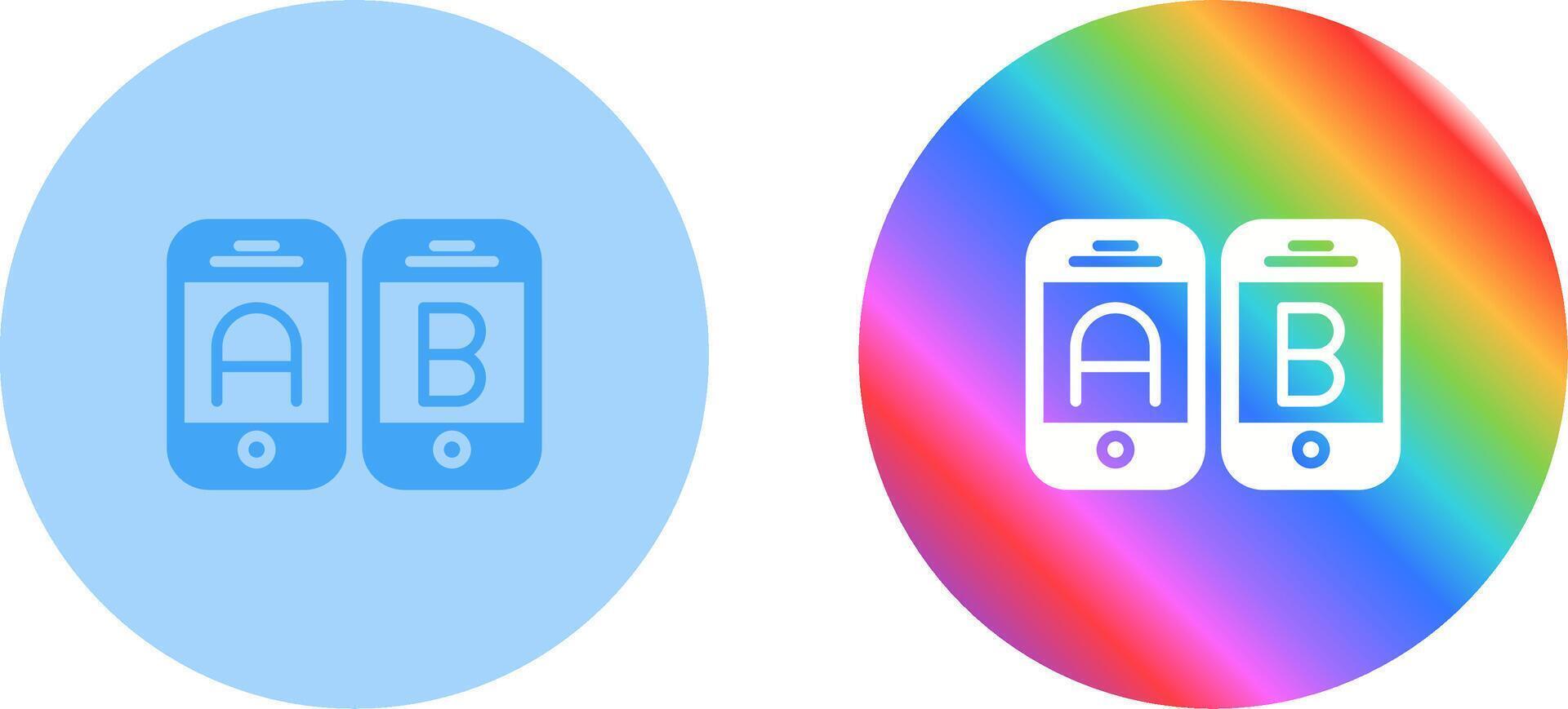 A B Testing Vector Icon
