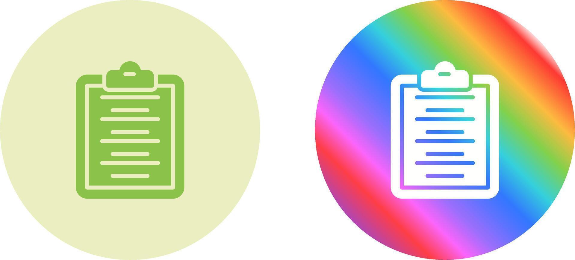 Writing Pad Vector Icon