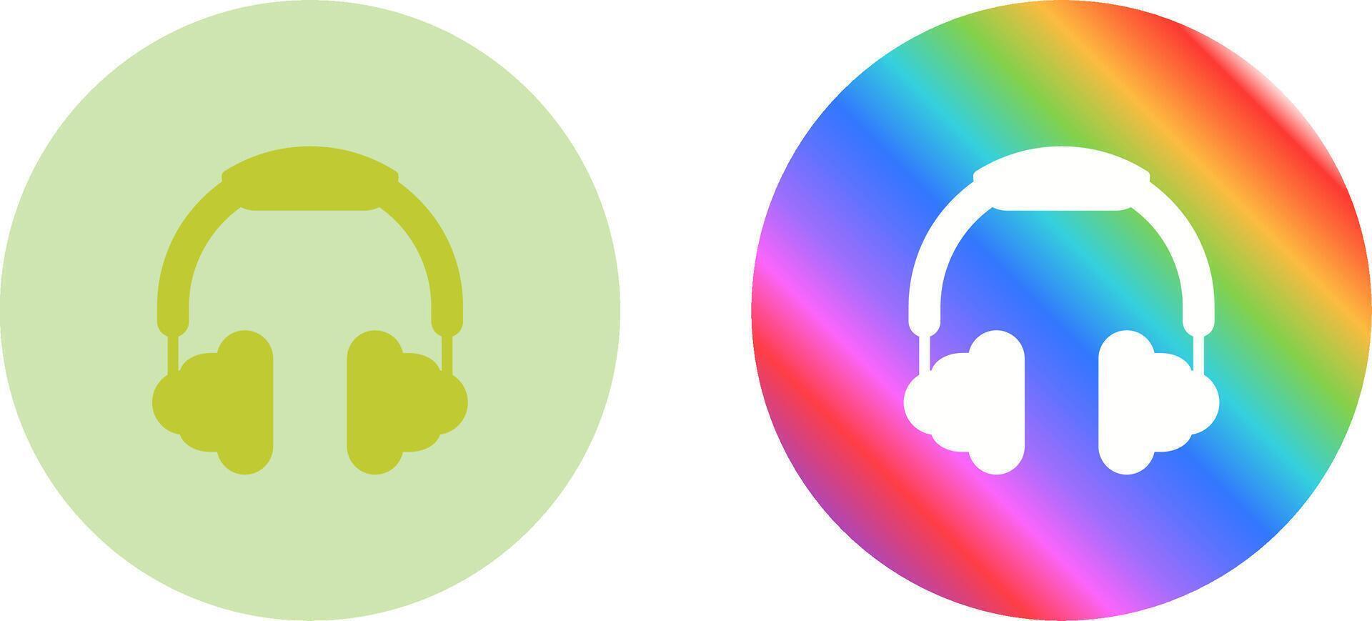 icono de vector de auriculares