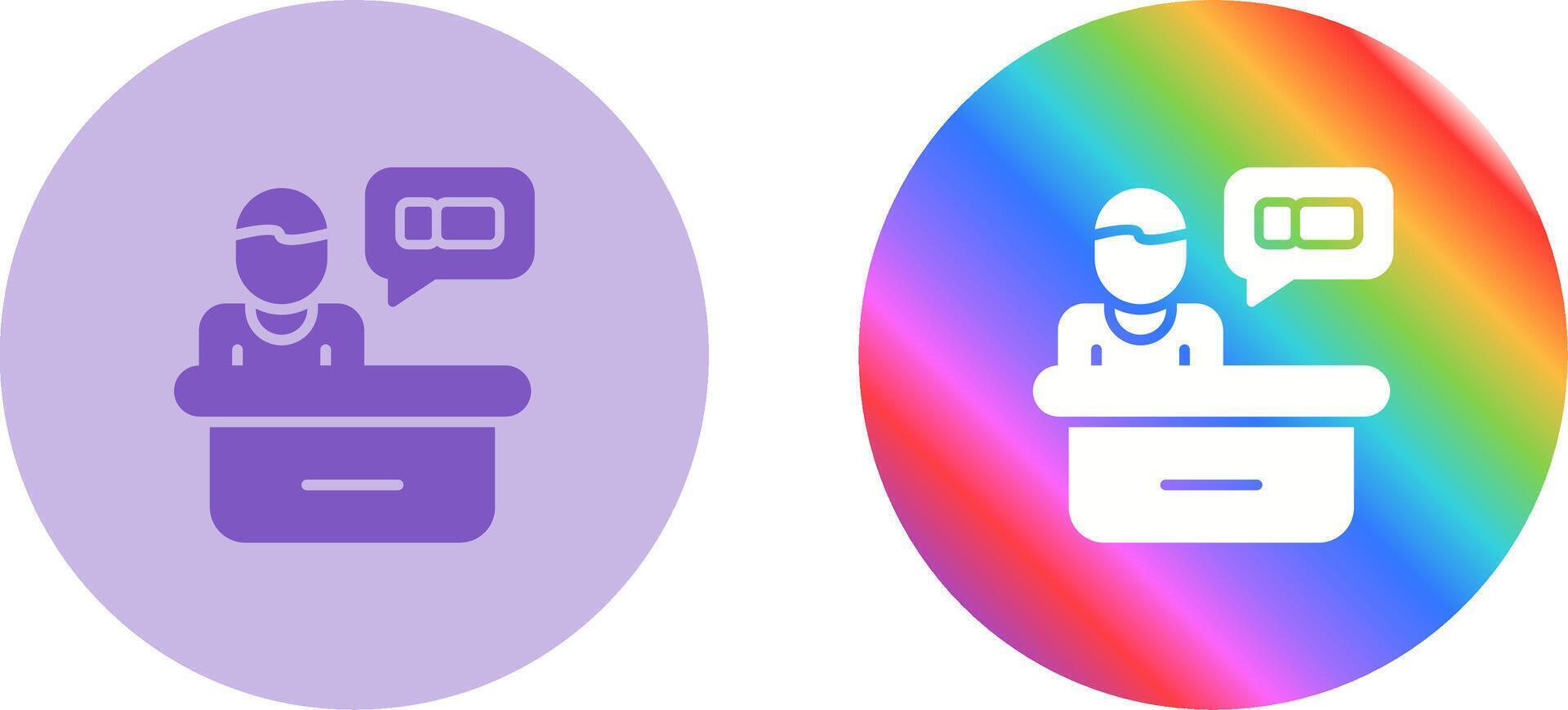 Support Ticket Vector Icon