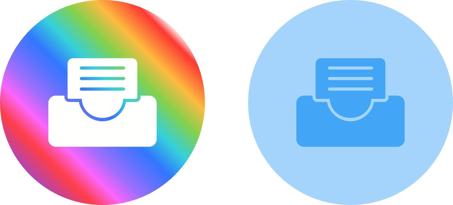 Unique Two Icons Set vector