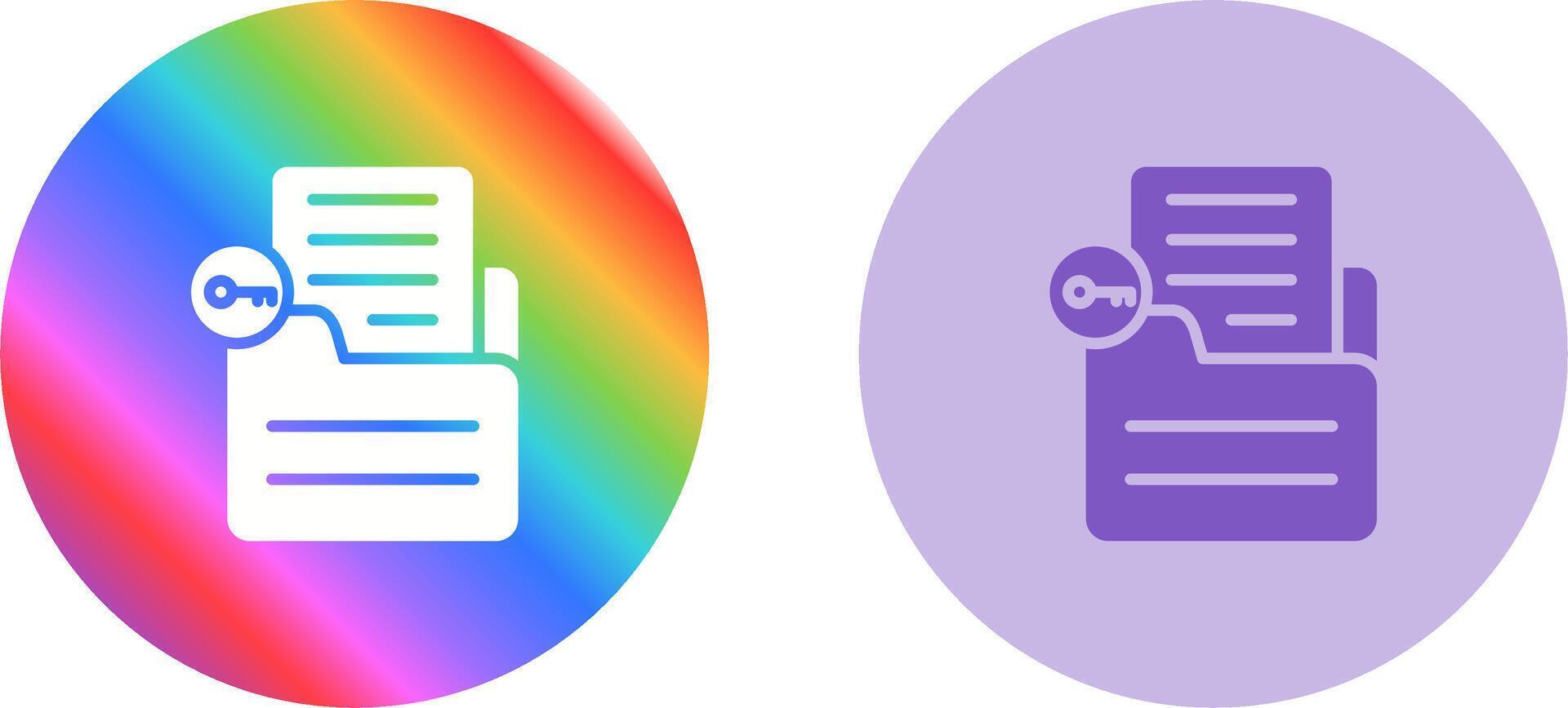 Document Unlock Vector Icon