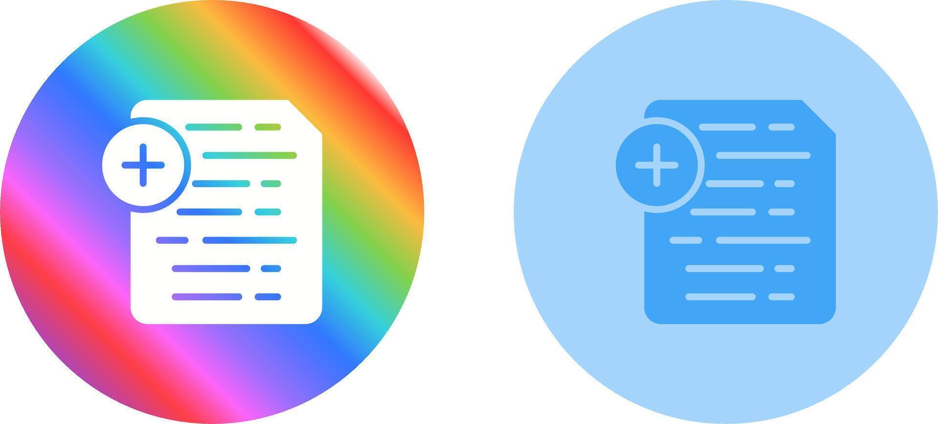 Document Insert Icon Vector Icon