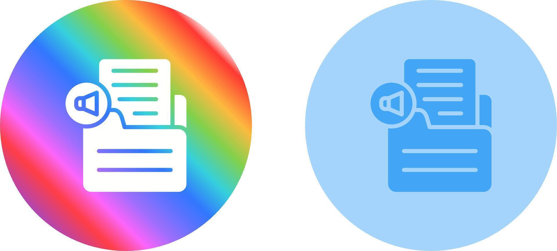 Document Insert Audio Vector Icon
