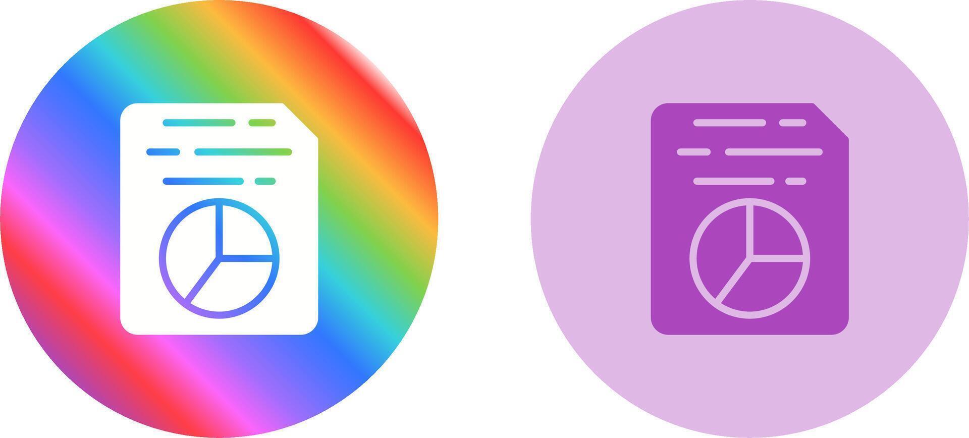 Document Insert Diagram Vector Icon